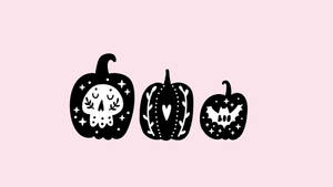 Søte estetiske Halloween-gresskar