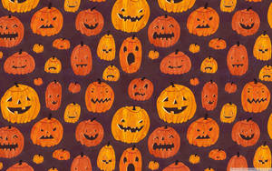 Søte estetiske Halloween-gresskarmønstre