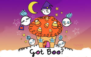 Søte Halloween-spøkelser