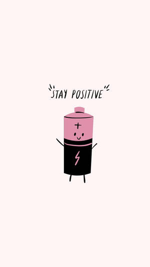 Søte positive sitater batteri digital kunst