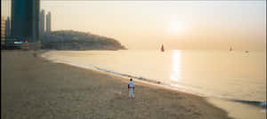 Strand, solnedgangsstrand, solnedgangsestetikk, solnedgang, urban strand, urban, strandhus, estetikk, strandscene, strandsolnedgang