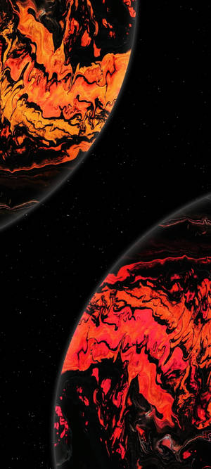Sort Amoled Planet — Honor GT Pro Bakgrunner