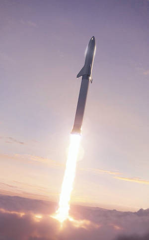 SpaceX BFR bakgrunnsbilde — Galaxy Tab Bakgrunner