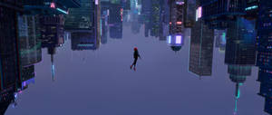 Spider-Man faller ned bakgrunn. — 2560x1080 Bakgrunner