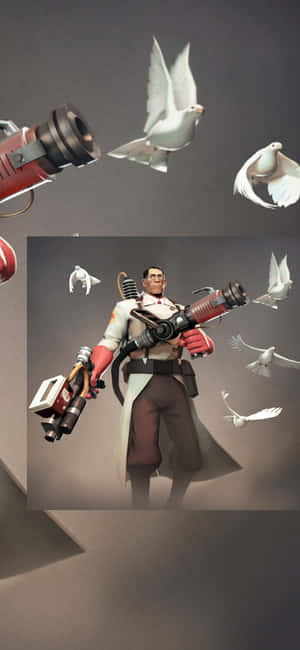 iPhone Xs Team Fortress 2 Bakgrunn — Galaxy A08 Bakgrunner