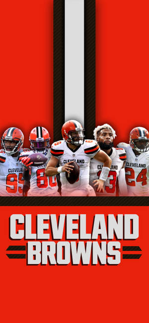 Spillere Av Cleveland Browns bakgrunnsbilde — iPhone 15 Plus Bakgrunner