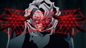Spindelvev av Rui Demon Slayer bakgrunnsbilde