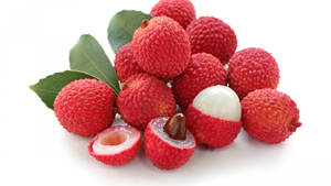 Bakgrunnsbilde med stabel av litchi — iMac Bakgrunner