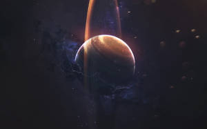 Stående Saturn 4K