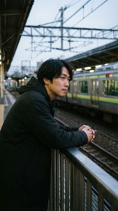 Taku på Kichijōji stasjon om kvelden — Havbølger Bakgrunner