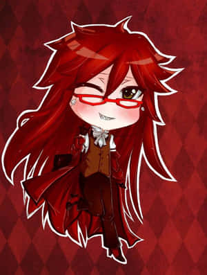 Stilige Grell Sutcliff poserer med selvtillit — Kindle Paperwhite Bakgrunner