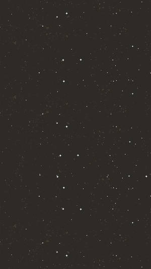Stjernehimmel minimalistisk svart telefon