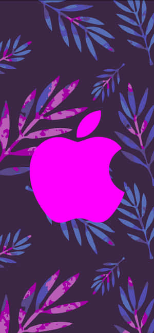 Stor Lilla Logo Fantastisk Apple HD iPhone — Oppo Find X10 Bakgrunner