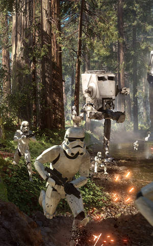 Stormtroopers I Aksjon Star Wars Nettbrett — Galaxy Tab S11 Bakgrunner