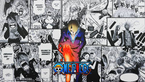 Stråhatt-kokken Sanji Manga Panel bakgrunnsbilde