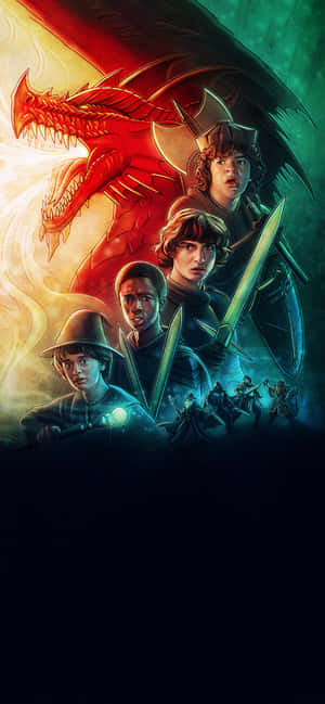 Stranger Things Dungeon And Dragons — Oppo Find X9s Bakgrunner