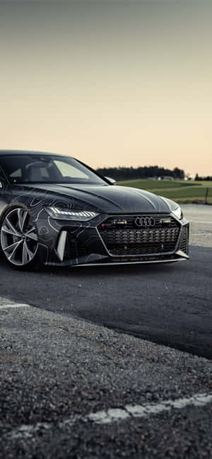 Stunning Audi parkert i et urbant miljø — Xiaomi 17T Bakgrunner