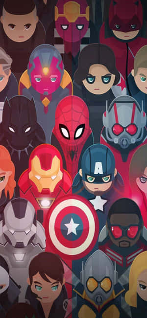 Iphone Xs Marvel's Avengers Bakgrunn — iPhone 14 Plus Bakgrunner