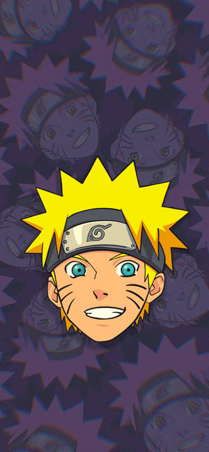 Gul Naruto — iPhone 14 Bakgrunner