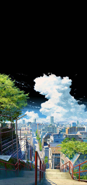 Suga-trapp Kimi No Na Wa Telefon — Galaxy S26 Bakgrunner