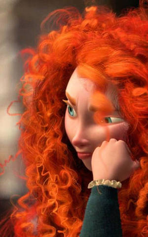 Sulterende Prinsesse Merida Telefonbakgrunn. — Galaxy Tab Bakgrunner