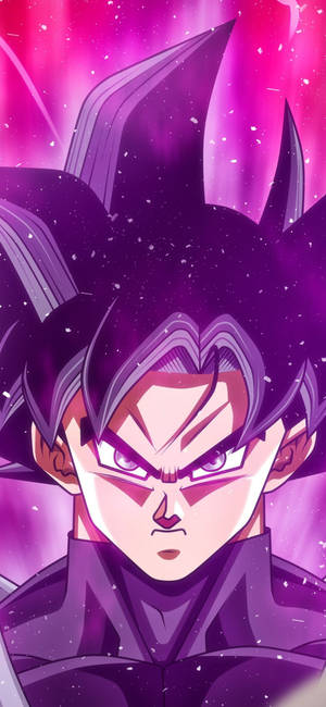 Super Saiyan Goku Black iPhone Kunst — Galaxy S25 FE Bakgrunner