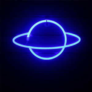 Neonblå estetiske bilder — Neon blå Bakgrunner