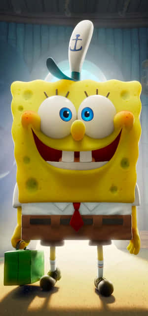 SpongeBob Pfp Nærbilde Smil — Oppo Find X8s Bakgrunner