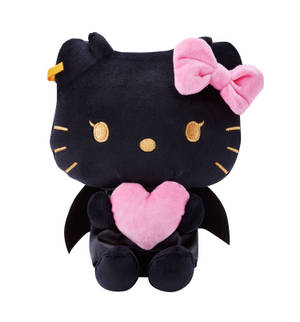 Svart flaggermus Hello Kitty Halloween bakgrunnsbilde — Hello Kitty Halloween Bakgrunner