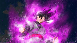 Svart Goku med knallrosa aura — Svart goku Bakgrunner