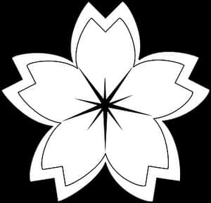 Svart-hvitt blomstergrafikk