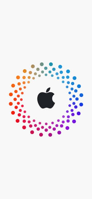 Svart Logo Med Prikker Fantastisk Apple HD iPhone — Oppo Find X8s Bakgrunner