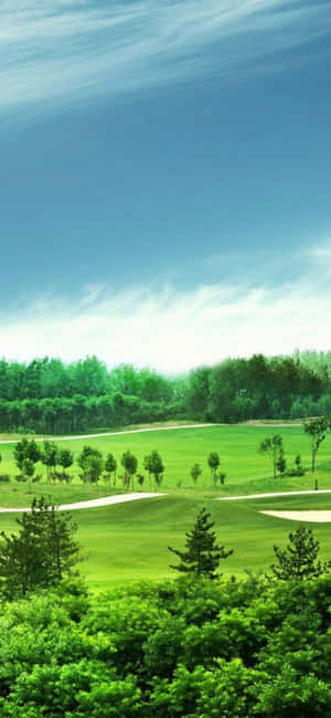 Iphone X golfbanebakgrunn — Huawei Pura 90 Bakgrunner