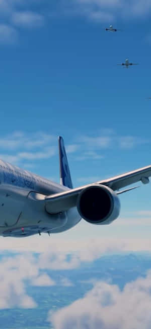 iPhone Xs Microsoft Flight Simulator bakgrunn — OnePlus 12 Bakgrunner