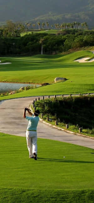 Iphone X golfbanebakgrunn — Huawei Pura 90s Pro Max Bakgrunner