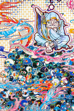 Takashi Murakami Peace 4K — Xiaomi Pad 8 Pro Bakgrunner
