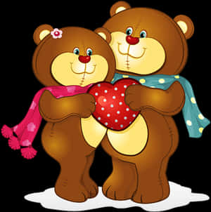 Tubes Nounours Valentinsdag Tegneserier, Teddybjørn - Bjørnepar klippekunst, HD Png Nedlasting — Søt bjørn Bakgrunner