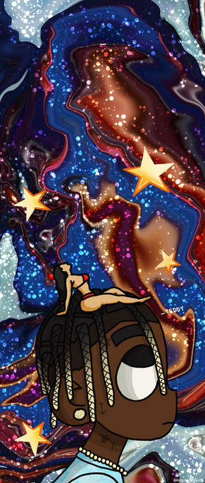 Astroworld iPhone — Galaxy Z Flip Bakgrunner