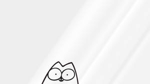 Tegneseriekatteillustrasjon bakgrunnsbilde — Animekatt Bakgrunner