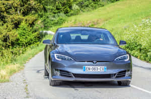 Tesla, Bil, Tesla-bakgrunn, Biler, Bil 4k, Bil 4k-bakgrunn, Bil-bakgrunn — Surface Bakgrunner