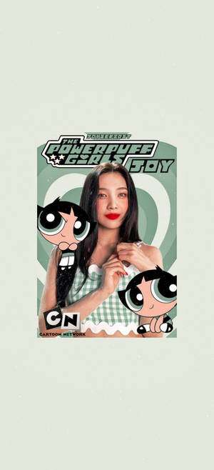 The Powerpuff Girls Red Velvet Joy-bakgrunn — iPhone 15 Bakgrunner