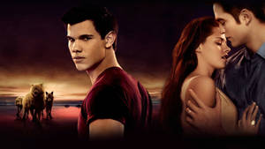 The Twilight Saga Jacob Bella Edward bakgrunnsbilde — Twilight Bakgrunner