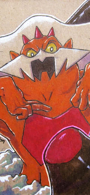 Thundurus Oransje — Samsung Galaxy S22 Bakgrunner