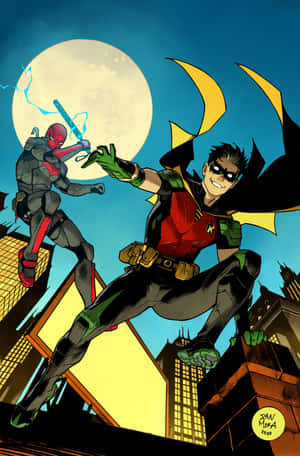 Tim Drake: En ung kriminalitetsbekjemper i aksjon — Oppo Pad Bakgrunner