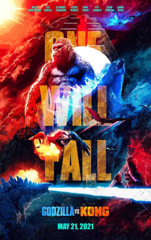 Titanenes kamp: Godzilla vs Kong — Pixel Tablet Bakgrunner