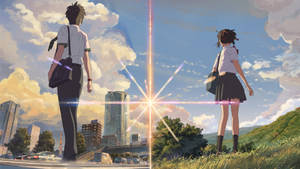To Verdener Your Name Anime 2016 — Anime par GIF Bakgrunner