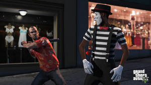 Tøff GTA-sjokkert mime