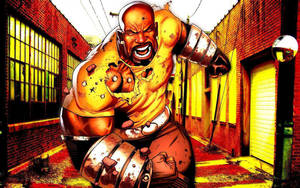 Tøff svart superhelt Luke Cage — Marvel Bakgrunner