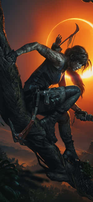 Iphone Xs Max Rise Of The Tomb Raider Bakgrunn — iPhone 17 Bakgrunner