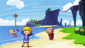 Toon Link — Anime landskap GIF Bakgrunner